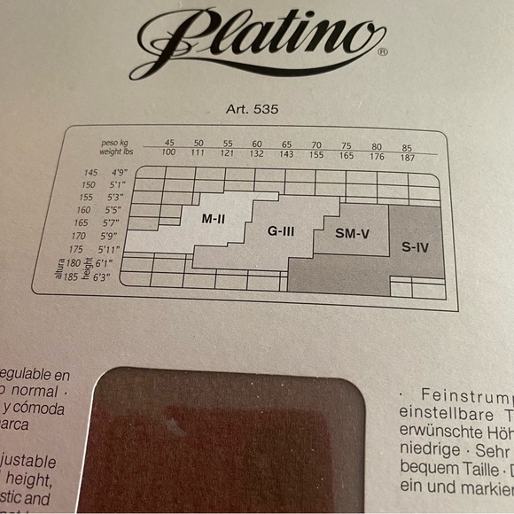 Platino total confort 15 den. Dakar 42-44. Lot of 2. 1 package has marks - Picture 2 of 6